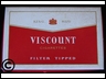 Viscount 50 Cigs Cardboard Box