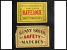 Matchbox advertising Havelock tobacco